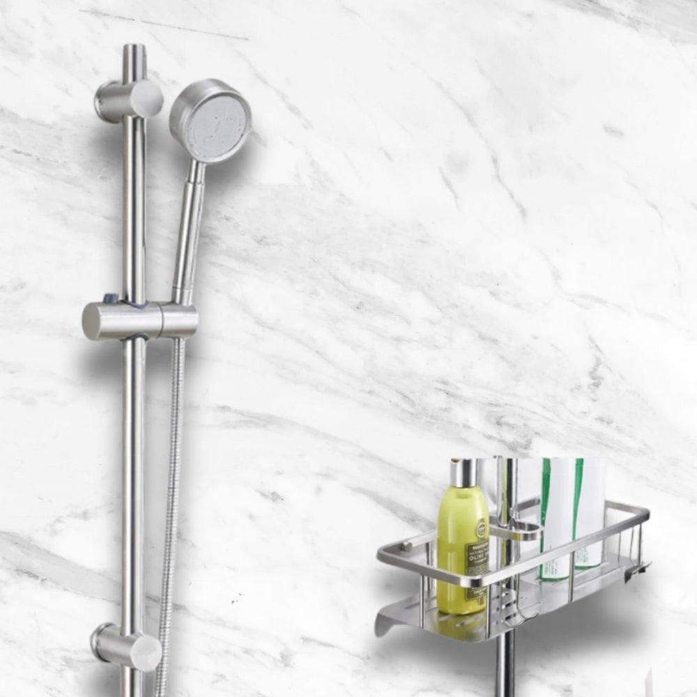 Barre de Douche Extensible Argent